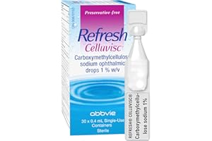 REFRESH CELLUVISC Ophthalmic Solution, Preservative-Free Gel-Like Formula, Dry Eye Relief Drops, 30 Single Use Container 30 x