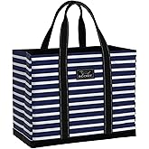 SCOUT Original Deano Tote Large - Durable Lightweight Open Top Beach, Pool & Lake Bag, Inside Zip Pocket, Folds Flat