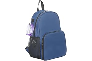 FEWENER Feeding Tube Backpack for Feeding Tube G Tube J Tube GJ Tube Backpack - 13.7 Inch Gtube Feeding Backpack Modified Enteral Feeding Pump Backpack for Teenagers/Adults (Blue, Small)