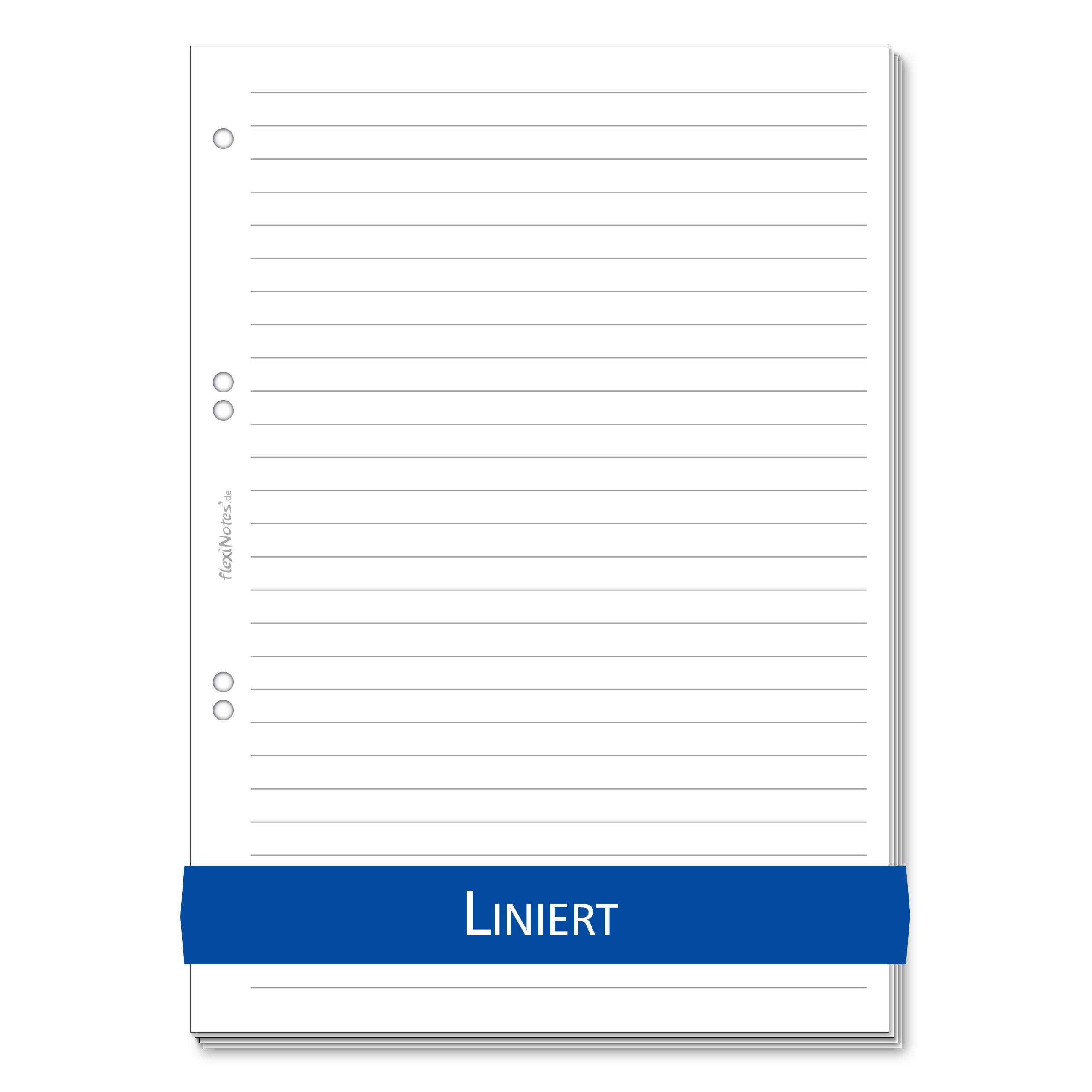 Schar – flexiNotes paper A5 refill, 75 sheets, A5, 80g/m² – available in other formats and linearities liniert