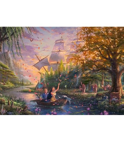 Amazon.com: Schmidt Spiele CGS_59486 Thomas Kinkade: Disney