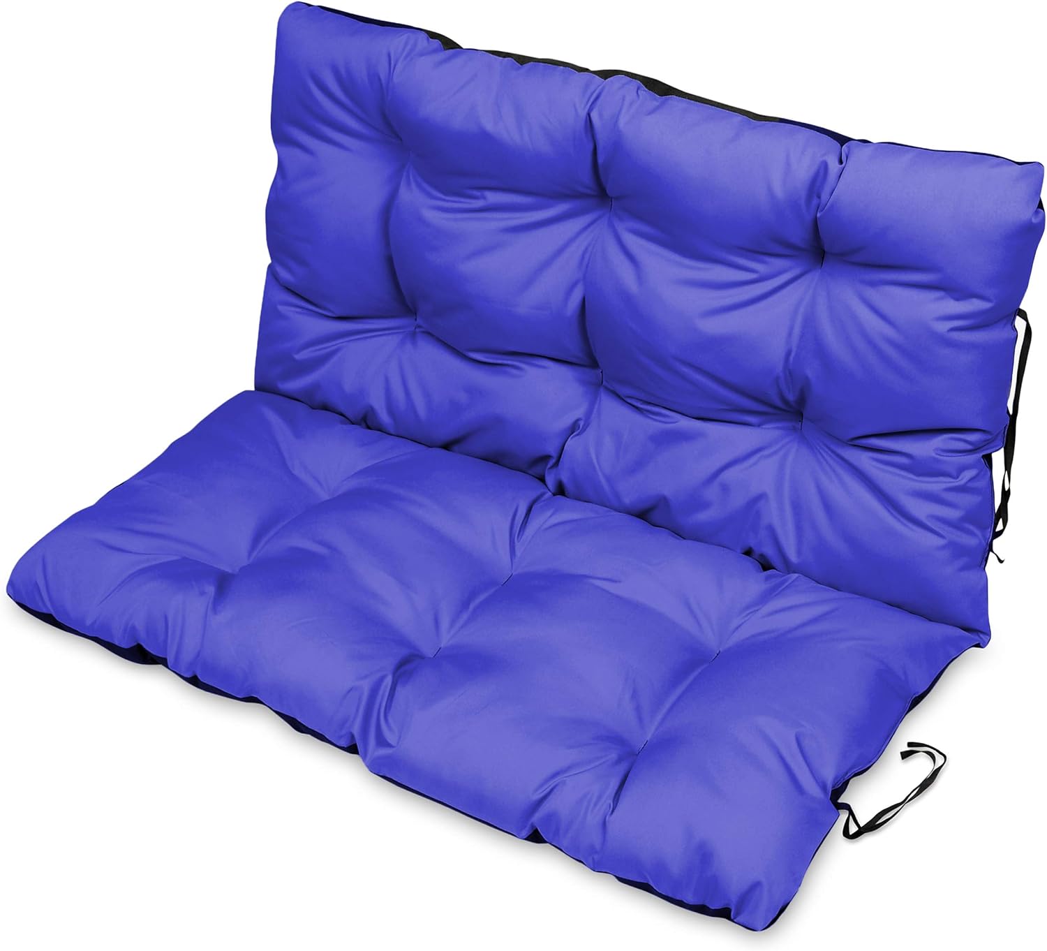Coussin De Banc Jardin 100x50 Cm - Rembourrage Coton - Sangle Antidérapante - Pour Terrasse, Balcon, Banc