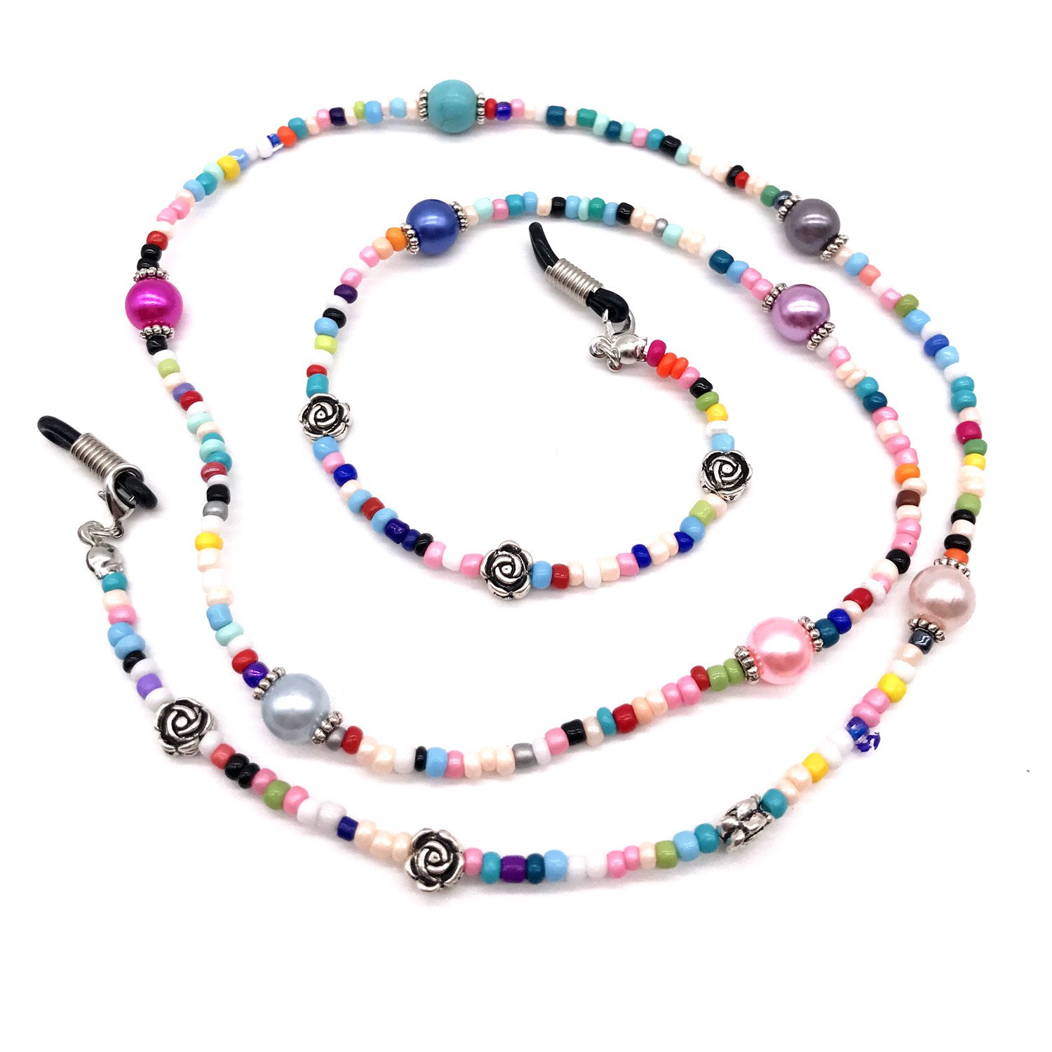 Beaded Eyeglass Chain Sunglasses Holder Strap Eyewear Retainer Lanyard