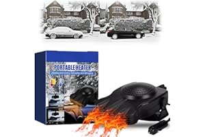 ZONMTREO Car Heater,12V-150W Car Heaters For Vehicle,2 in1 Fast Heating and Quickly Defrost Defogger,Portable Heater For Car,Warm Breeze Windshield Wizard,Fast Heating Windshield Car Defroster & Defogging.