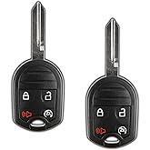 2X KeylessOption Key Fob for 2009 2010 2011 2012 2013 2014 2015 2016 2017 2018 Ford F-150 F-250 F-350 Explorer Lincoln Navigator MKX Remote, 4-Button CWTWB1U793, Programming Guide Included