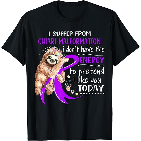 Amazon.com: Chiari Malformation Awareness Gift Purple Ribbon T