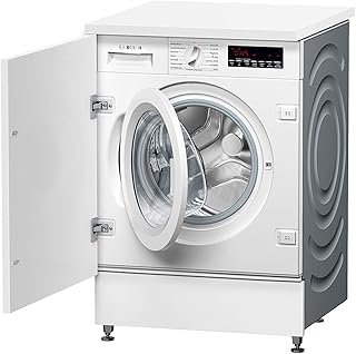 Bosch WIW28442 Serie 8 Einbau-Waschmaschine Frontlader / A+++ / 176 kWh/Jahr / 1400 UpM / 8 kg / Weiß / VarioTrommel / ActiveWater™ Mengenautomatik