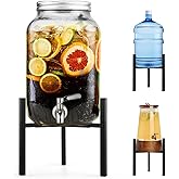 Uoveya Beverage Water Jug Stand Adjustable 7-12.6 IN - Drink Dispenser Stand Only, Fit 3-5 Gallon Water Jug Holder Container - Portable Drink Stand