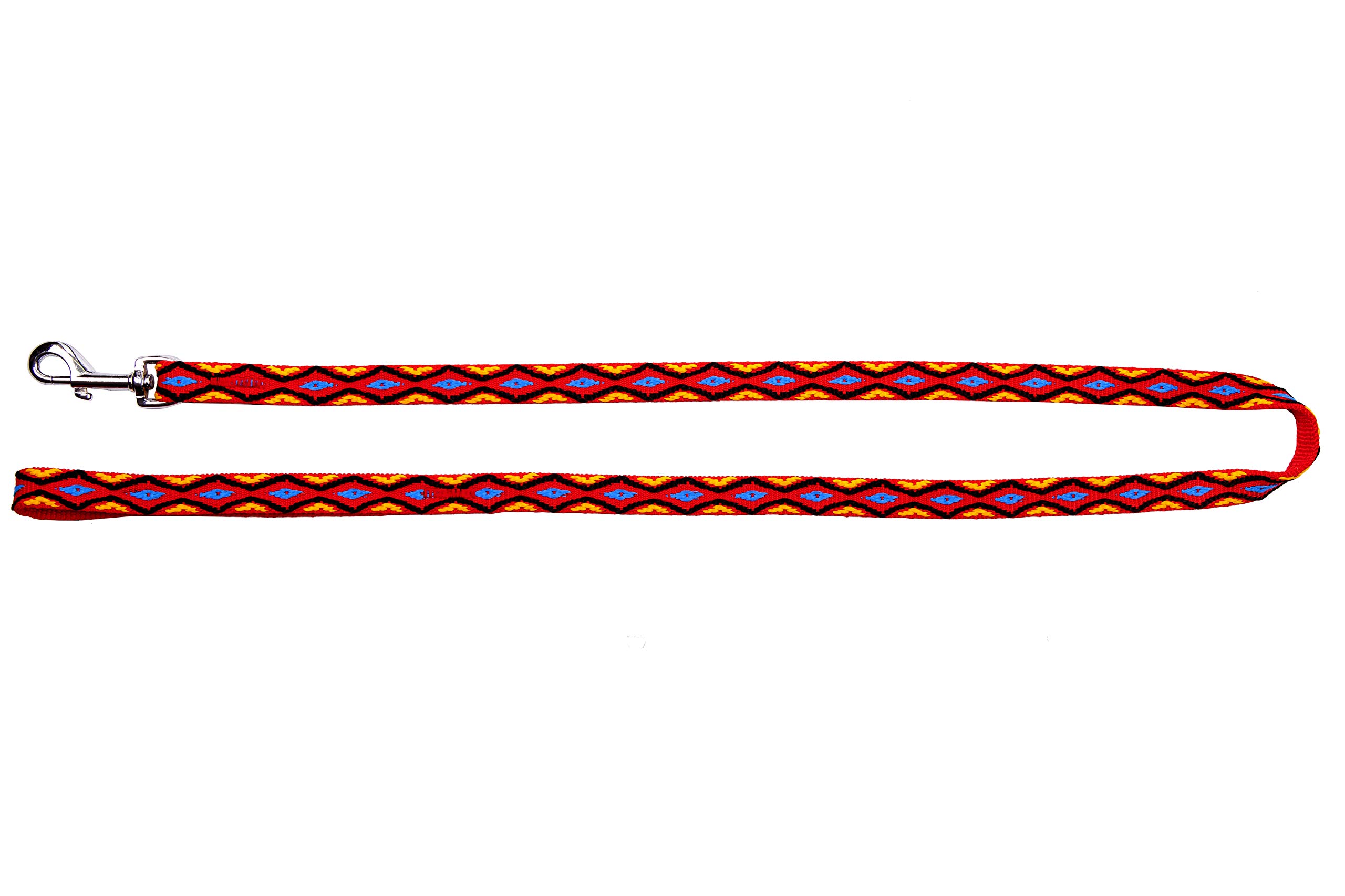Dingo Winnetou Dog Leash Handmade in Indian Style Howgh! Red 13555