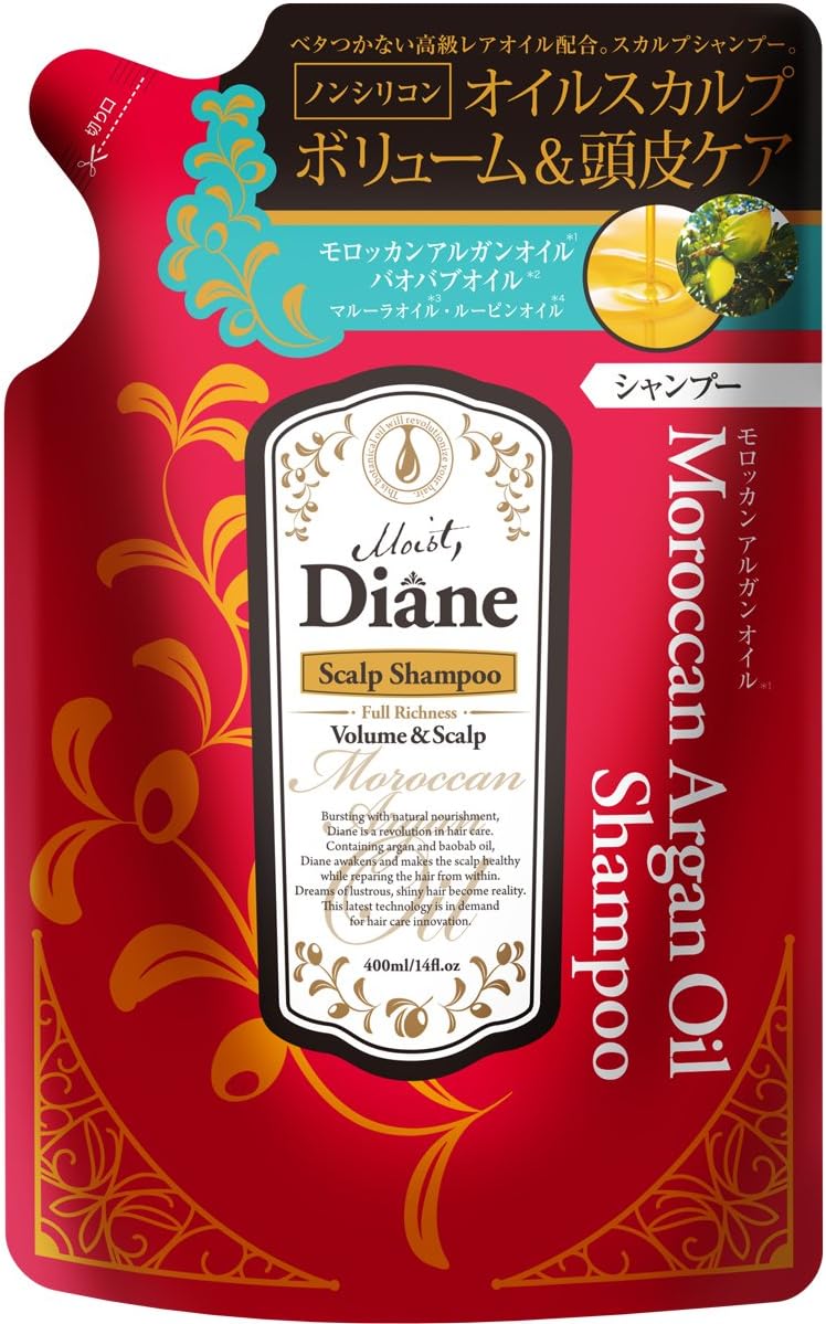 Moist Diane oil shampoo volume and Scalp Refill