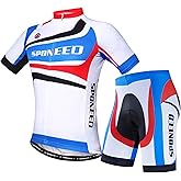 sponeed Cycling Jersey Short Sleeve Suits Men Bike Clothing Road Bicycle Shorts Padded Outfits