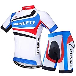sponeed Men's Bike Shirt and Shorts Set Bicycle