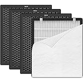 Molgoc Replacement filter for Air Purifier,Compatible with Mooka C300 Air Purifier,H13 True HEPA,4Pack.