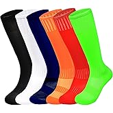 Kids Soccer Socks Toddler Football Socks Uniform Knee High Athletic Sports Socks For Boys Girls