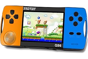 X-JOYKIDS 16 Bit Handheld Games for Kids with 3.2" IPS Large Screen Built-in 216 Retro Video Games Portable Gaming Player with Rechargeable Battery Mini Arcade Electronic Toy Gifts for Boys Girls (Blue+Orange)