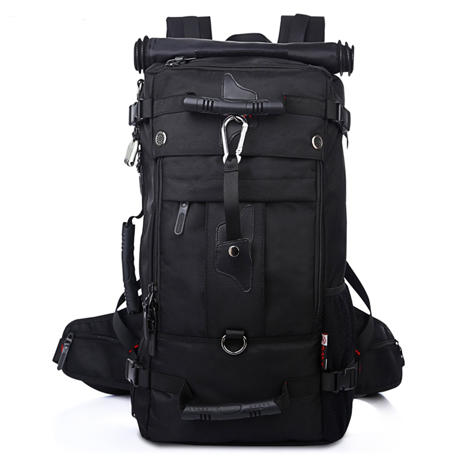 Fresion Rucksack Trekkingrucksack Herren für Trekking Reisen Wandern Camping mit Zahlenschloss 40L Beständig 3 Way Umhängetasche Wanderrucksäcke Knapsack 32 x 20 x 55cm Schwarz