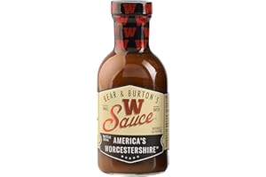 OLD FLORIDA SAUCE CO. Bear and Burtons W Sauce | Distinctive Worcestershire Sauce Blend | Perfect for Steaks, Dressings & Marinades | 12 Oz