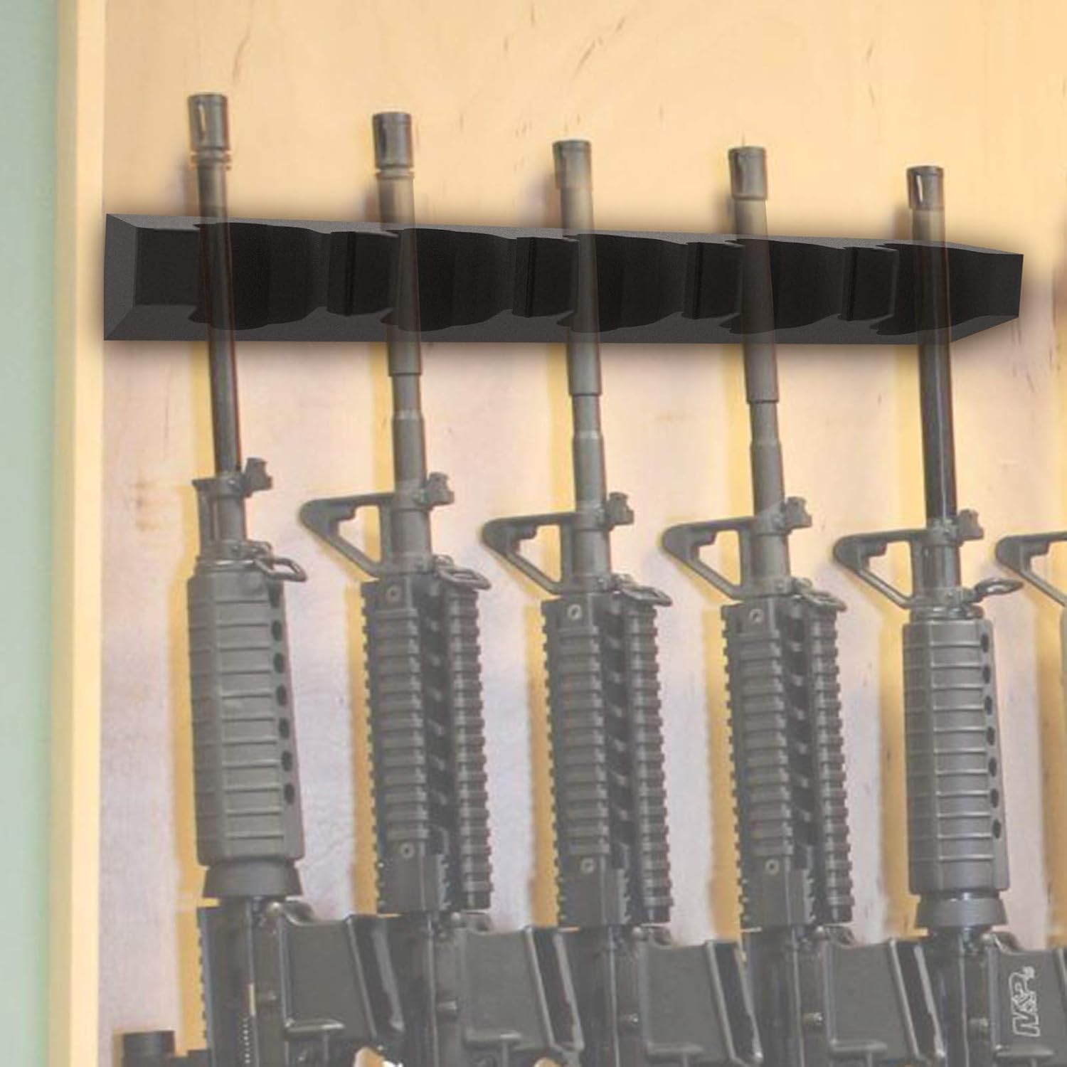 Durable Foam Rifle Barrel Rack for Stack-On gun cabinet, Universal Gun Hanger with Magnetic Strip and Screws, Safe Magnetic Rack for Metal Cabinet,Home Rifle Storage Rack and Fishing Rod Holder: Sports & Outdoors