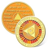 True to Self 5 Year Sobriety Coin, Affirmation AA
