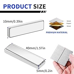 SRENMSMT Powerful Neodymium Bar Magnets, 6 Pack