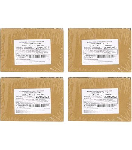 Ration De Combat EPA Armée Française – 24h – Menu 9 – Date 2028 – NEUF