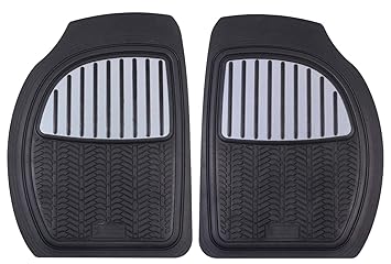 Michelin 009076 2 Aluminium Front Rubber Mat Amazon Co Uk Car