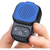 KAIY Wearable Bluetooth Speaker with Mic, Portable Clip On Speakers Small Outdoor Wireless Speaker for HandsFree Calls IPX6 Waterproof, 10 Hour Playtime Gadgets Electrician Gifts for Men & Women, Blue