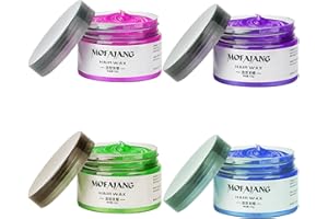 EFLY Temporary Hair Color Chalk For Kids, Hair Wax Color For 4 5 6 7 8 9 Year Old Girl Gifts, Birthday,Party, Cosplay DIY, Children's Day, Halloween, Christmas (4, Pink Purple Blue Green)