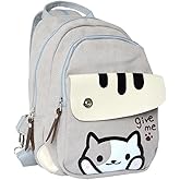 Anime Multifunctional Shoulder Bag Knapsack Japanese Game Cosplay Cat Backpack (#1)