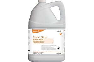 Diversey 903904 Stride Citrus Neutral Cleaner, Commercial Floor Cleaner, Citrus Scent, Concentrate, 1-Gallon