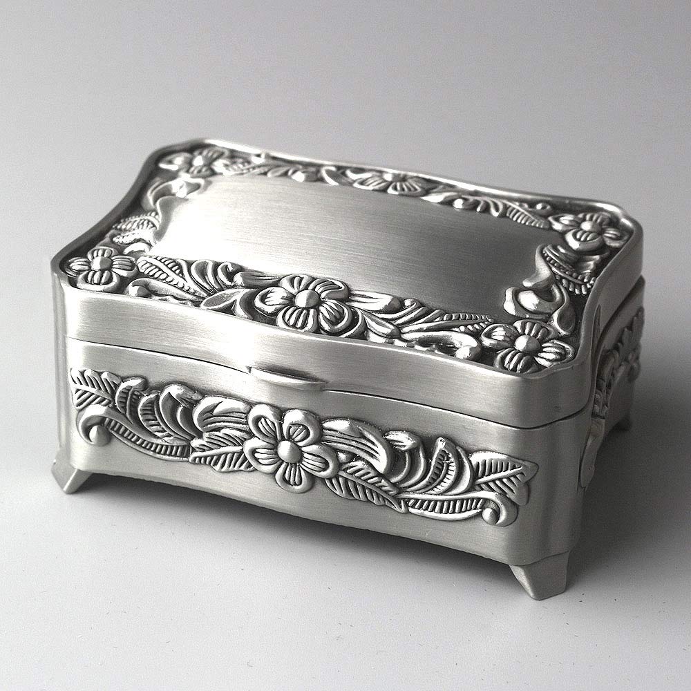 Sinzyo Embossed Zinc Alloy Music Box Metal Movement Music Box Christmas Birthday Valentine's Day (Metal Embossed Type A, Tune; You Are My Sunshine)