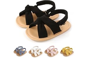 AKINGIO Infant Baby Girls Boys Summer Sandals Premium Unisex Non Slip Rubber Soft Sole Breathable Toddler First Walker Outdoor Beach Shoes