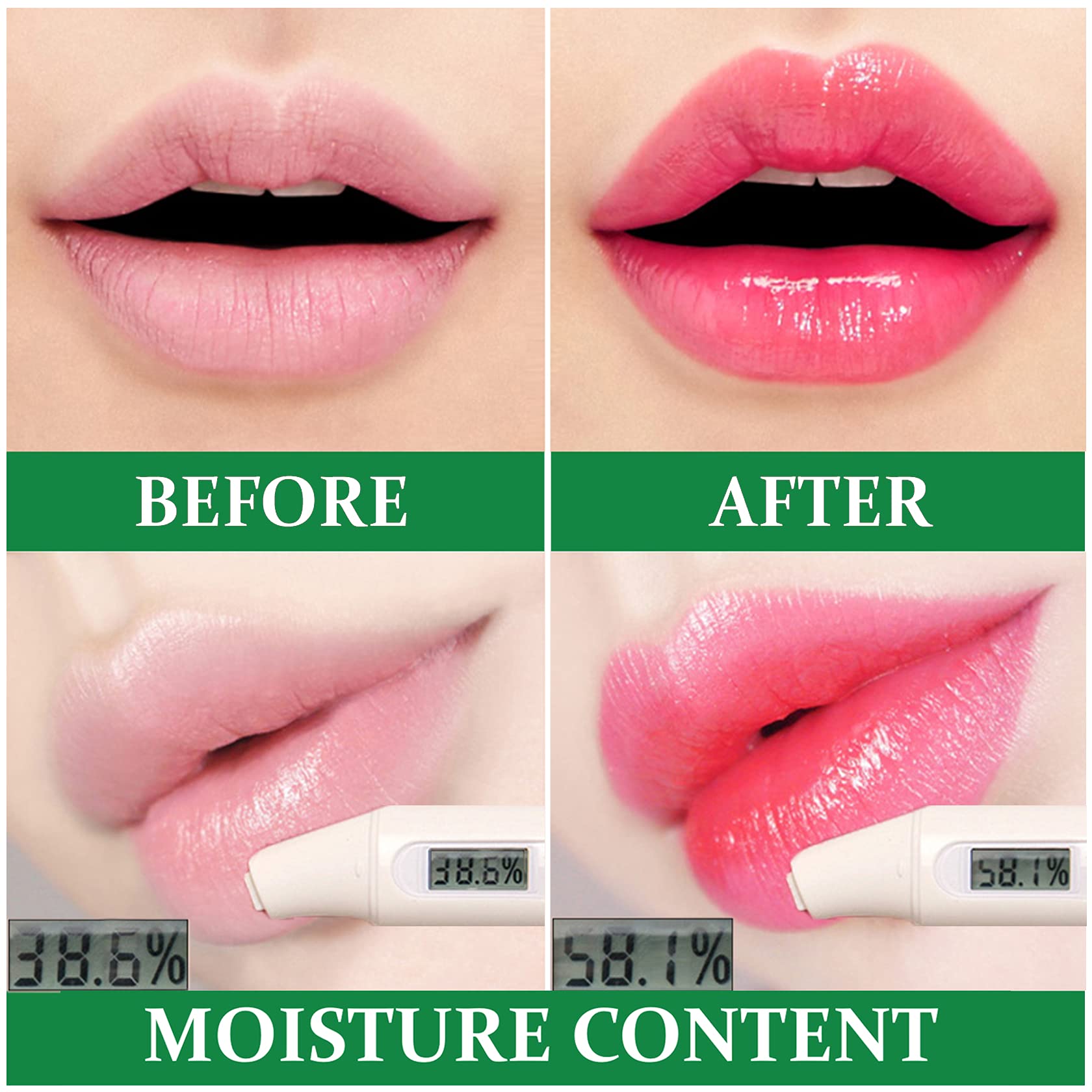 QIUFSSE Aloe Vera Lipstick, Moisturizing Aloe Lip Balm, Magic Temperature Color Change Lip Stain, Long Lasting Waterproof Lip Makeup