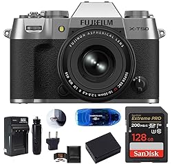 FUJIFILM X-T50 Mirrorless Camera with XF 16-50mm