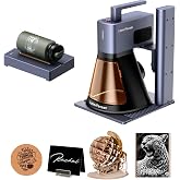 LaserPecker LP2 Plus SpinTrack Bundle, 10W Diode Laser Engraver with Versatile Electric Roller, Portable Laser Engraving Cutter Machine for Wood, Leather, Acrylic, Coated Metal and etc.