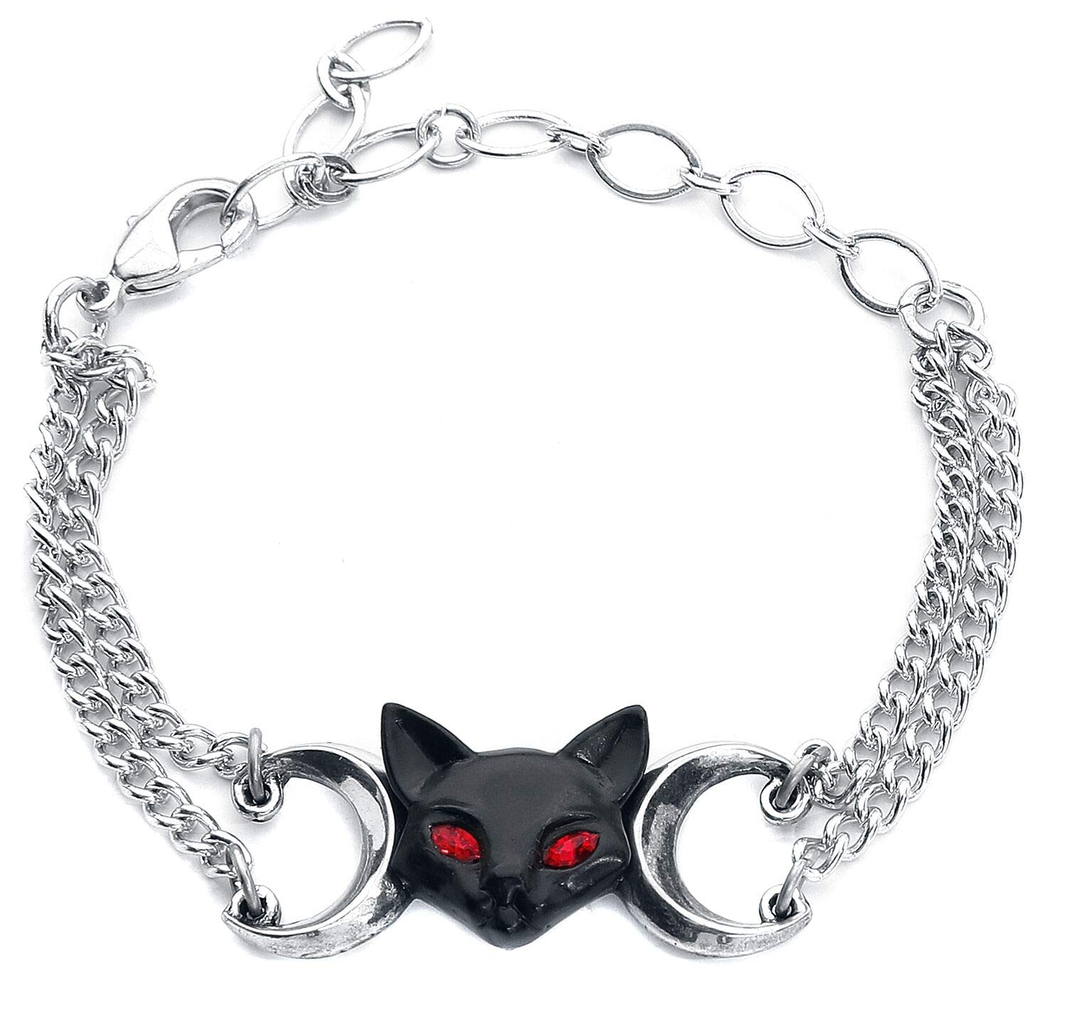 Alchemy Gothic Bastet Goddess Bracelet Bracelet Silver-Coloured