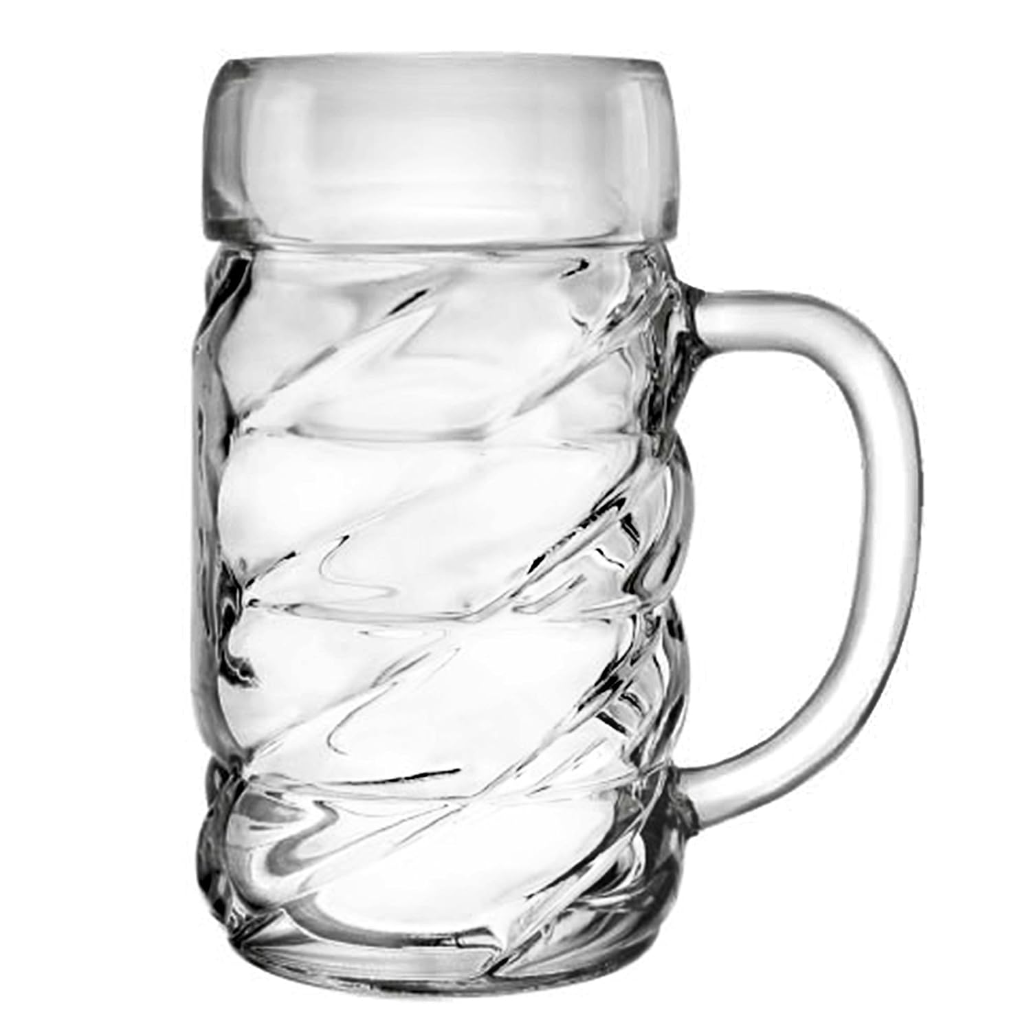 Stoelzle Diamond Beer Stein 1ltr, 04533/80, Single, Transparent