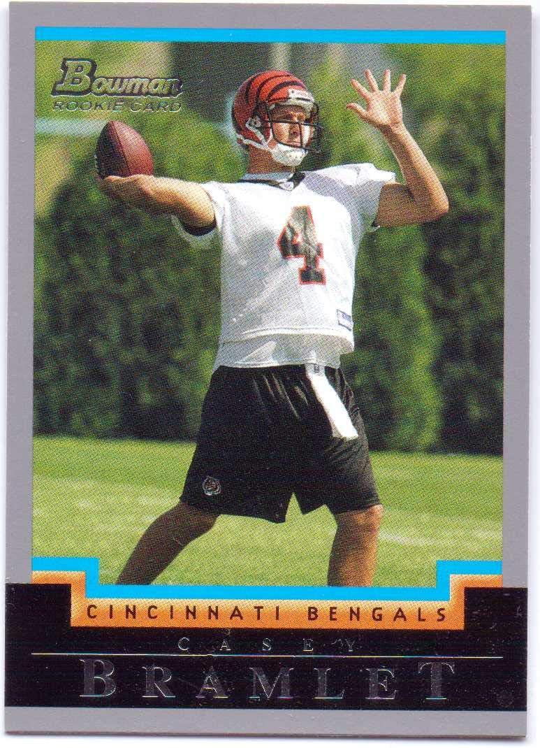 Casey Bramlet 2004 Bowman Rookie 218 Cincinnati Bengals at Amazon's