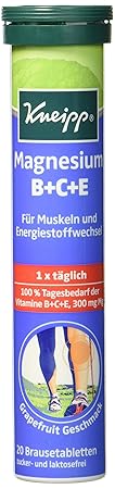 Kneipp Magnesium mit Vitamine B+C+E, 20 Brausetabletten, 78 g