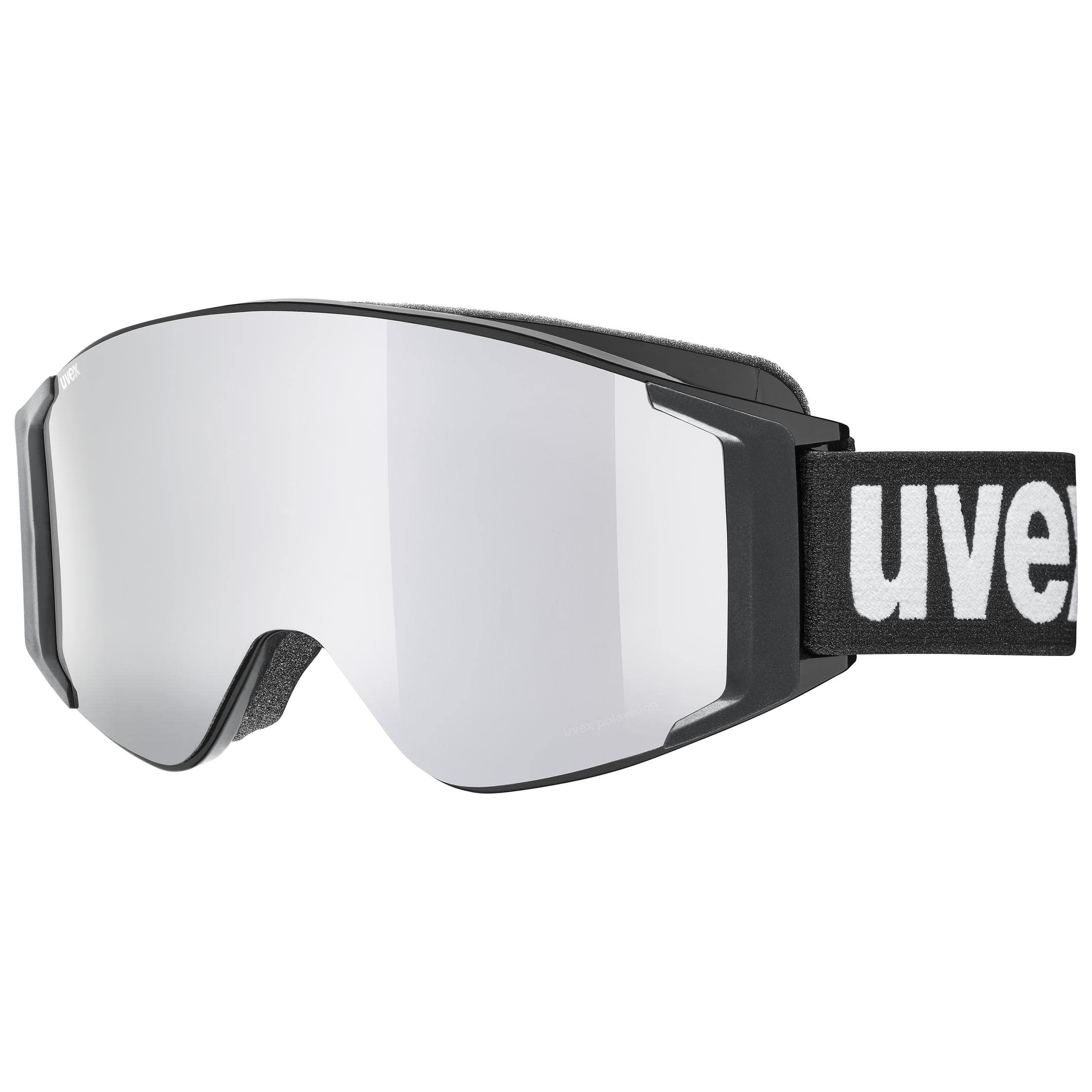Uvex g.gl 3000 TOP - Ski Goggle for Men and Women - Polarized Lenses - incl. Interchangeable Lenses - Black/Silver-Brown - One Size