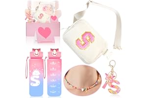 Awfrky Personalized Fanny Pack for Girls, Gift Sets for Teen Girls, Birthday Gifts for 4 5 6 7 8 9 10 11 12 13 Year Old Girl, Initial Crossbody Bag Belt Bag for Girl Kids (S)