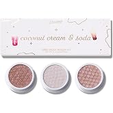 ColourPop Coconut Cream &amp; Soda Super Shock Eye Shadow Trio - High-Pigment, Cr&egrave;me-Powder Pinky Nude Eye Makeup - Glitter Eyeshadow Set with Zero Fallout and Unique Bouncy Texture (3 Count)