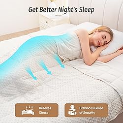 Wemore Minky Dot Weighted Blanket for Adults Queen