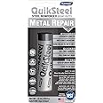 Blue Magic 16002TRI QuikSteel Steel Reinforced Epoxy Putty Repair, Blister Pack - 2 oz, Gray