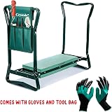 Crystals Garden Kneeler Seat 3 in 1 with Tools Bag Gloves EVA Foam Pad view 7