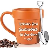 Henghere Godmother Gift from Godchild, Funny Birthday Mothers Day Gifts for Godmothers Godmom Gardening Plant Lover, Godmother Mug