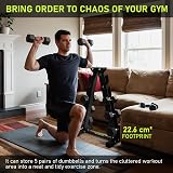 PhysKcal Dumbbell Rack 350kg Load, 5-Tier Weight Stand, Home Gym view 8