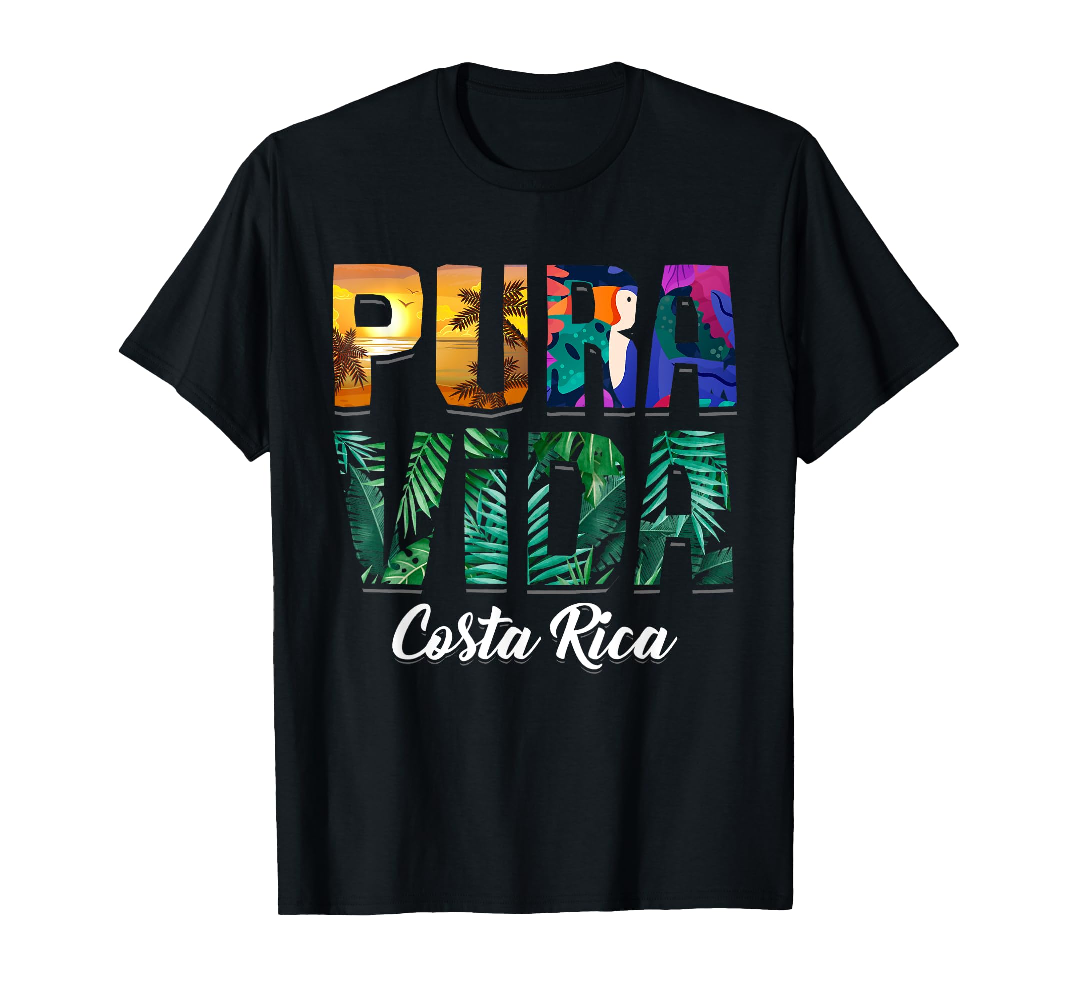 Photo 1 of  White Pura Vida Costa Rica Souvenir - Cool Central America Travel T-Shirt m 