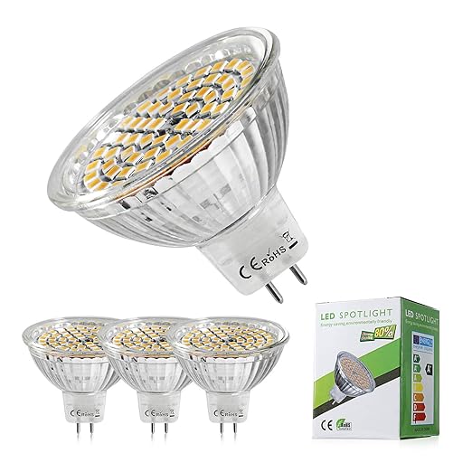 GU5.3 LED Lampen UBITREE MR16 Warmweiß Led Mit Qualitätsglaslampenschale 400Lumen/5W(Ersetzt 35W Halogen Lampen) / 2800K/ 12V