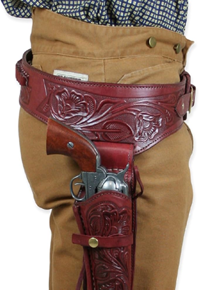 Historical Emporium Men's Right Hand Tooled Leather